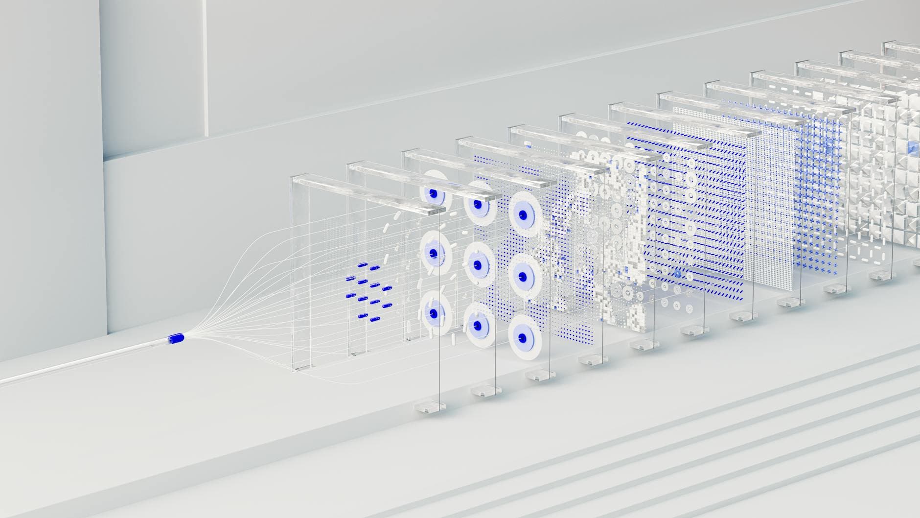 AI neural network abstract visual representing artificial intelligence transforming SEO