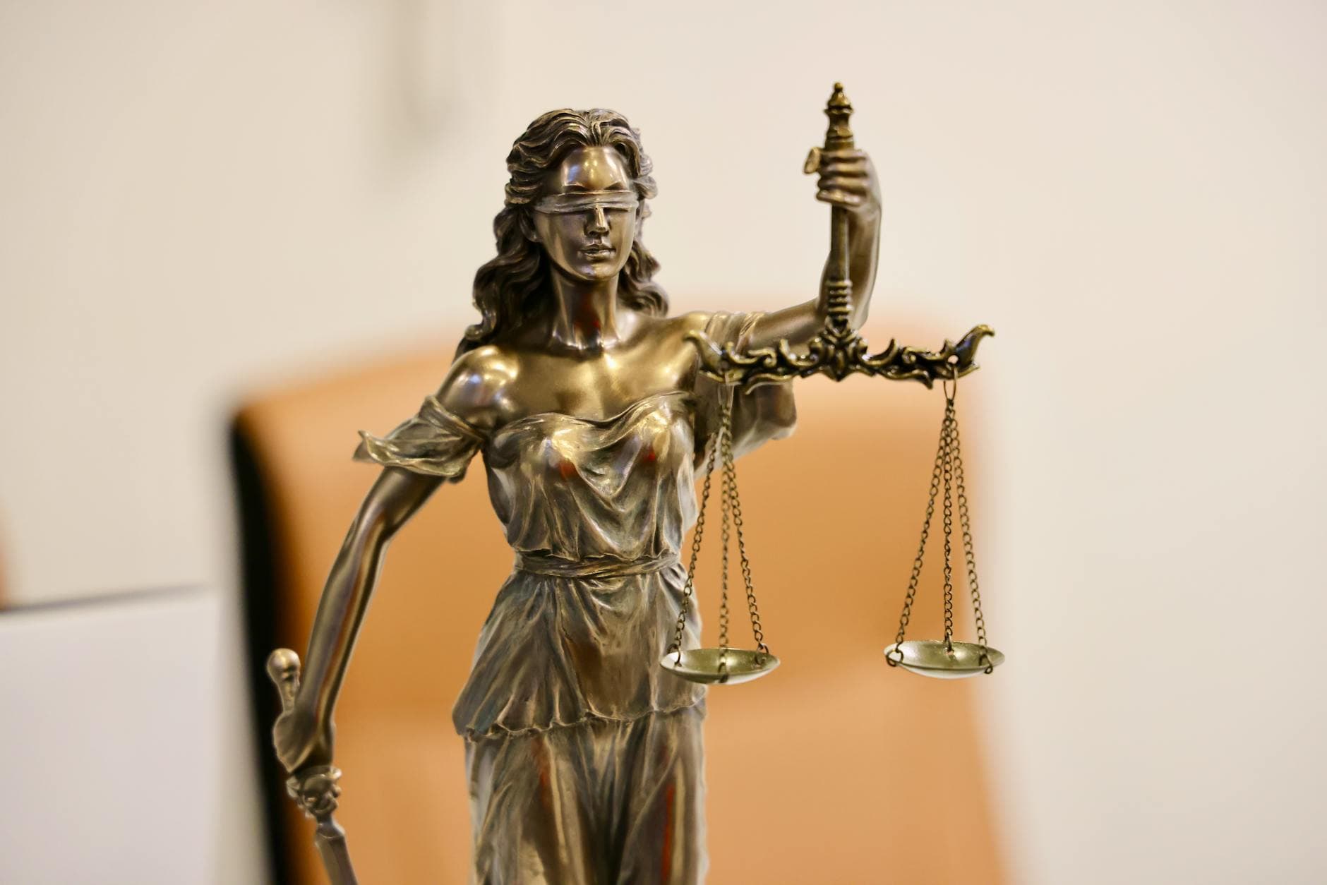 Legal scales and gavel representing SEO for law firms